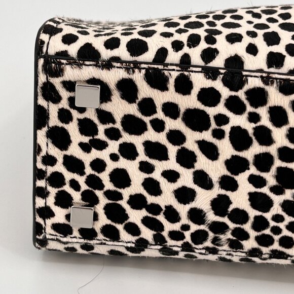 Michael Kors Scarlett Cheetah Calf Hair Satchel Bag Medium Animal Print - Picture 4 of 16